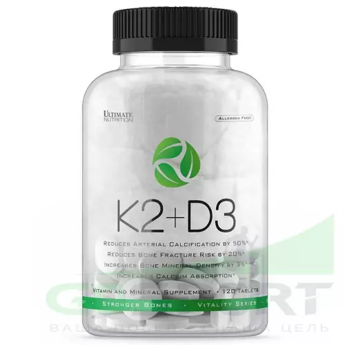  Ultimate Nutrition K2+D3 120 таб.
