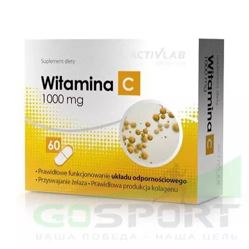  ActivLab Vitamin C 1000 mg 6 блистеров х 10 капсул, Нейтральный