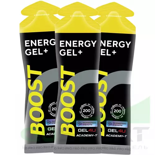 Гель питьевой GEL4U Гель энергетический GEL4U BOOST, 60 гр 3 х 60 г, Вишня