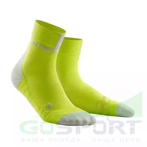 Компрессионные носки CEP C103M - III - G - Функциональные укороченные гольфы CEP для спорта лайм, III