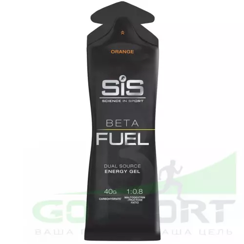 Энергетический гель питьевой SCIENCE IN SPORT (SiS) Gel Beta Fuel 7 x 60 мл, Апельсин