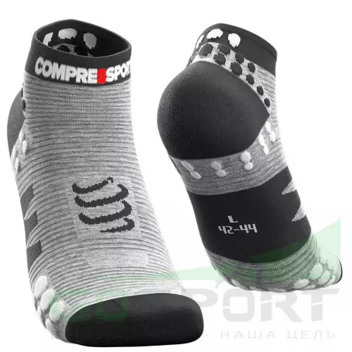 Компрессионные носки Compressport Носки V3 RUN Низкие Черный, T4