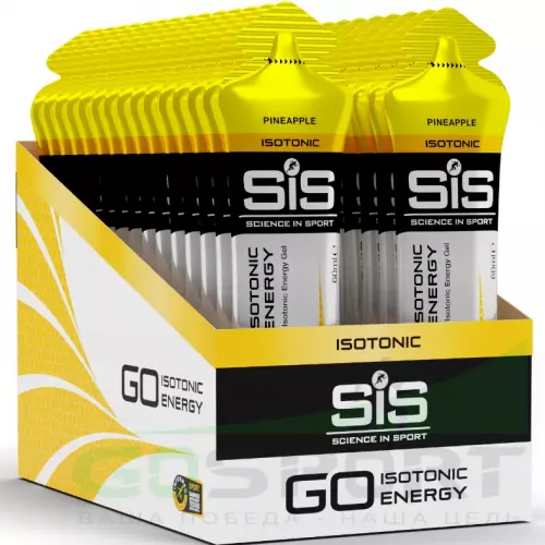 Гель питьевой SCIENCE IN SPORT (SiS) GO Isotonic Energy Gels 30 x 60 мл, Ананас