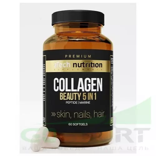  aTech Nutrition Collagen Marine Premium 60 капсул, Нейтральный