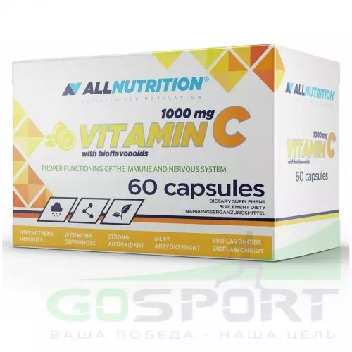  All Nutrition VITAMIN C 1000MG + BIOFLAWONOIDY 60 капсул
