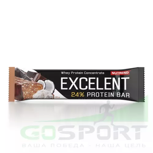 Протеиновый батончик NUTREND Excelent Protein Bar 85 г, Шоколад-Кокос