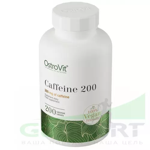 OstroVit Caffeine 200 200 веган таблеток