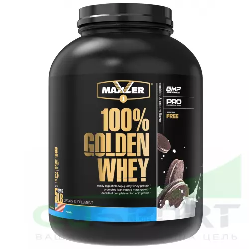 Комплексный протеин MAXLER (USA) 100% Golden Whey 2270 г, Печенье и крем