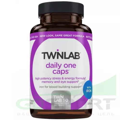 Витаминный комплекс Twinlab Daily One Caps с железом 90 капсул