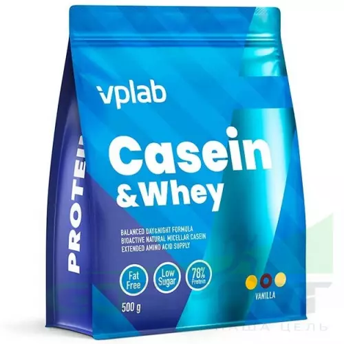 Казеиновый протеин VP Laboratory Casein & Whey 500 г, Ваниль