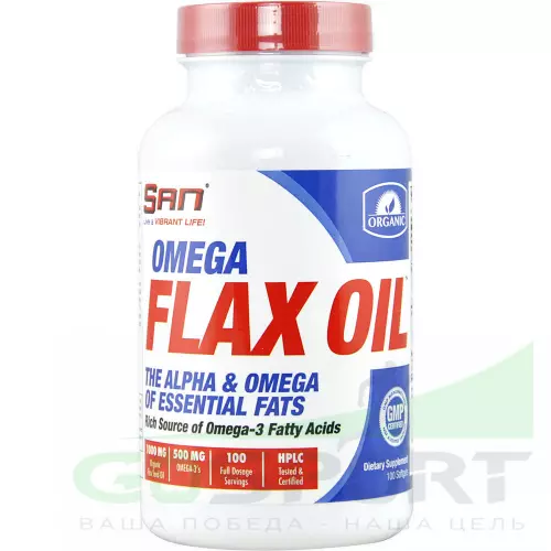 Омена-3 SAN Omega Flax Oil 100 капсул