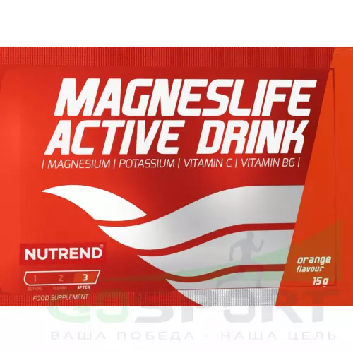  NUTREND MagnesLife Active Drink 15 г, Апельсин