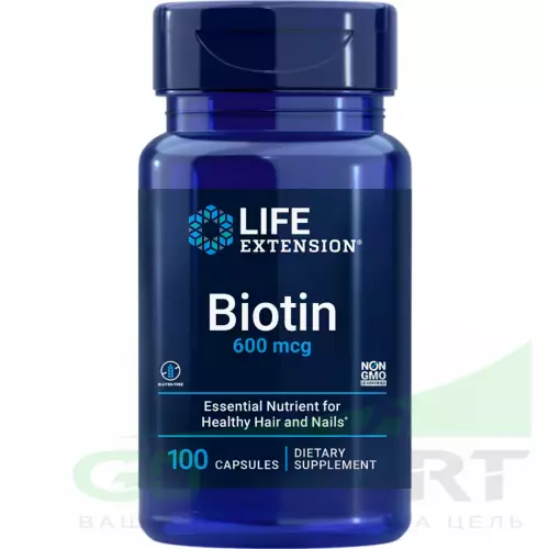  Life Extension Biotin 600 mcg 100 капсул