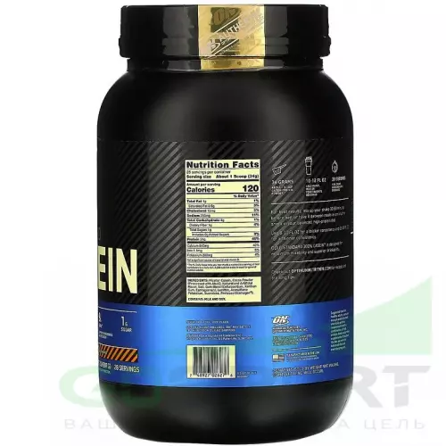 Казеиновый протеин OPTIMUM NUTRITION 100% Casein Gold Standard 825 г, Шоколад - Арахисовое масло