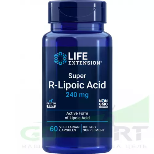  Life Extension Super R-Lipoic Acid 60 капсул