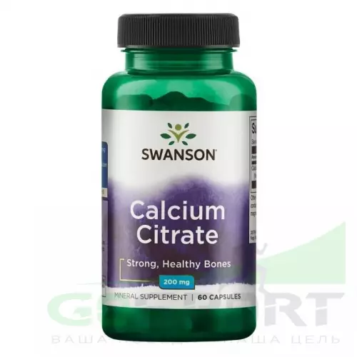  Swanson Calcium Citrate 60 капсул, Нейтральный