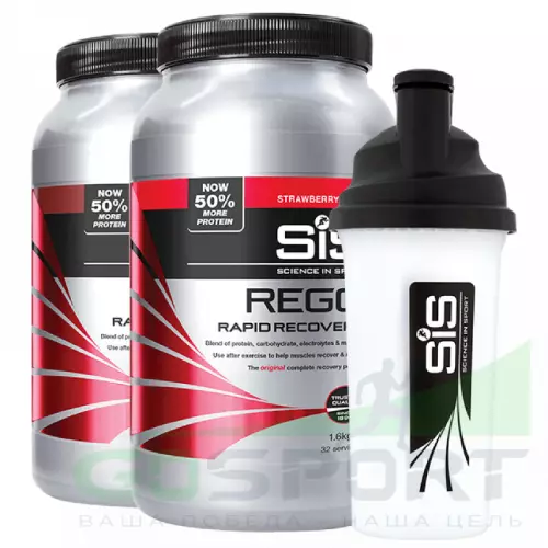Набор SCIENCE IN SPORT (SiS) 2 x REGO Rapid Recovery + 1 Shaker Набор, Mix