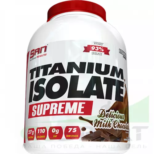  SAN Titanium Isolate Supreme 2240 г, Молочный шоколад