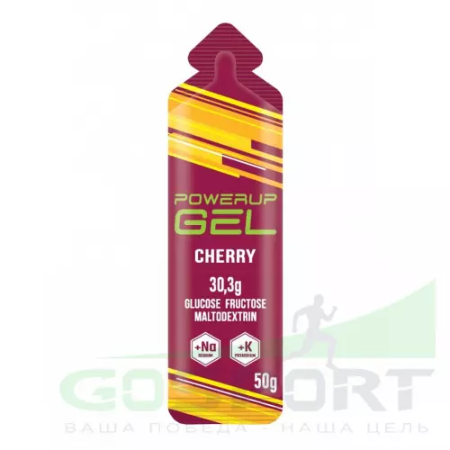 Гель питьевой POWERUP GEL +Na +K 50 г, Вишня