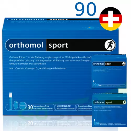 Витаминный комплекс Orthomol Orthomol Sport x3 (таурин) (жидкость+таблетки) курс 90 дней, Нейтральный