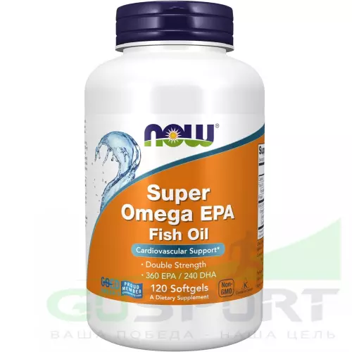 Омена-3 NOW FOODS Super Omega EPA 120 гелевые капсулы