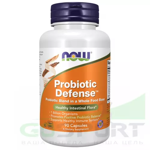 Пробиотик NOW FOODS Probiotic Defense 90 веган капсул