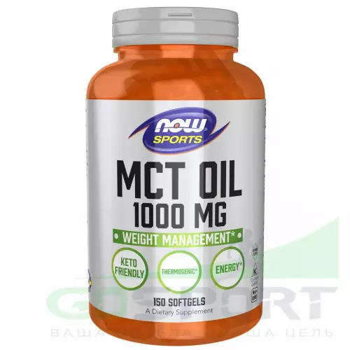  NOW FOODS MCT Oil 1000 mg 150 гелевые капсулы
