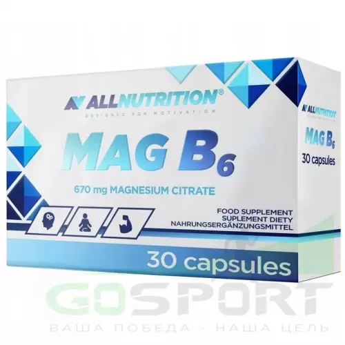  All Nutrition MAG B6 30 капсул