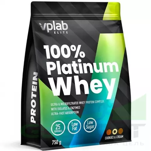 Комплексный протеин VP Laboratory 100% PLATINUM WHEY 750 г, Печенье-Крем