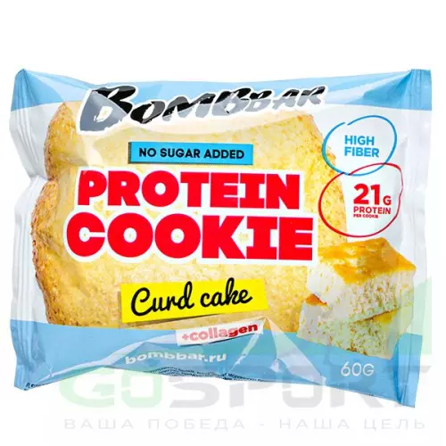 Протеиновый батончик Bombbar Protein cookie 60 г, Творожный кекс