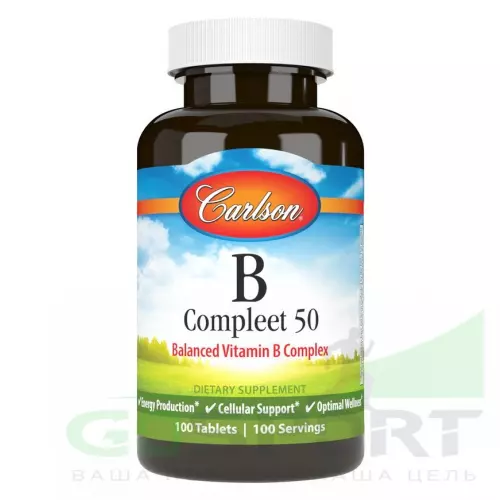  Carlson Labs B-Compleet-50 100 таблеток