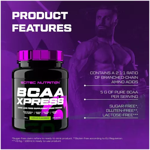 БСАА Scitec Nutrition BCAA Xpress 2:1:1 700 г, Груша