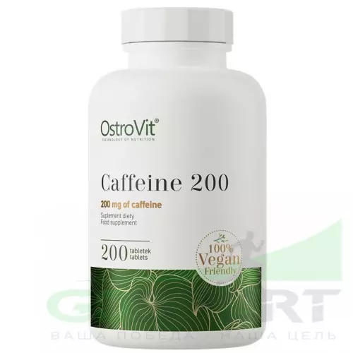  OstroVit Caffeine 200 200 веган таблеток