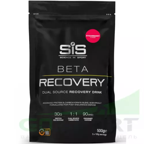 Восстановление SCIENCE IN SPORT (SiS) BETA RECOVERY 500 г, Клубника