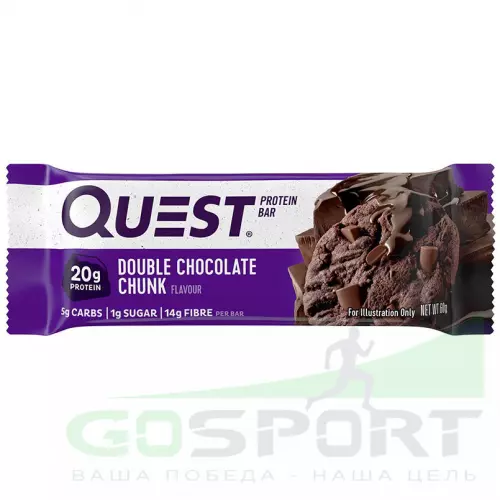 Протеиновый батончик Quest Nutrition Quest Bar 60 г, Двойной шоколад