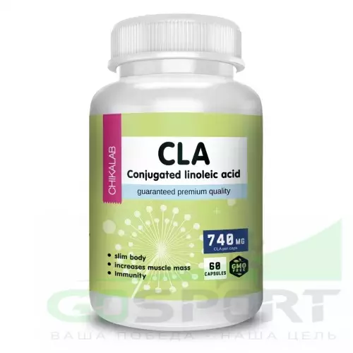  Chikalab Conjugated linoleic acid 60 капсул, Нейтральный