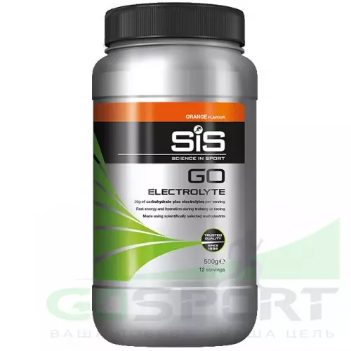 Изотоник SCIENCE IN SPORT (SiS) GO Electrolyte Powder 500 г, Апельсин