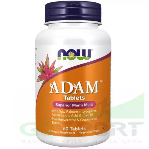  NOW FOODS Adam Male Multi (Tablets) 60 таблеток