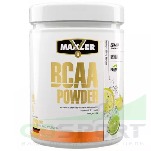 БСАА MAXLER BCAA Powder 2:1:1 Sugar Free EU 420 г, Лимон - Лайм