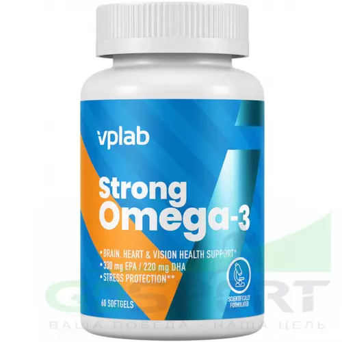 Омега-3 VP Laboratory STRONG OMEGA 3 60 капсул