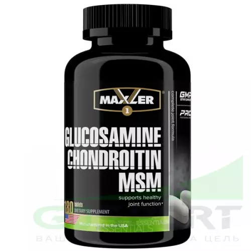  MAXLER Glucosamine Chondroitin MSM (USA) 180 таблеток, Нейтральный