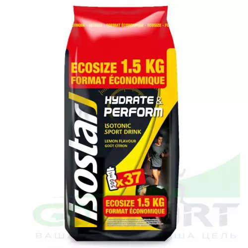 Изотоник ISOSTAR Hydrate and Perform Powder 1 пакет = 1.5 кг, Лимон