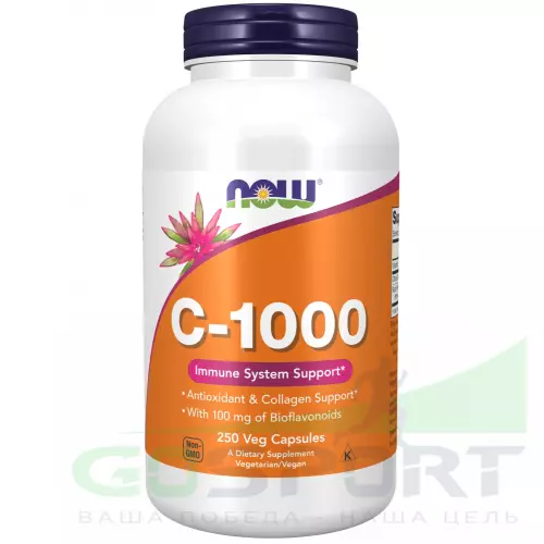  NOW FOODS C-1000 250 веган капсул