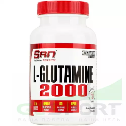 L-Глютамин SAN L-Glutamine 2000 100 капсул