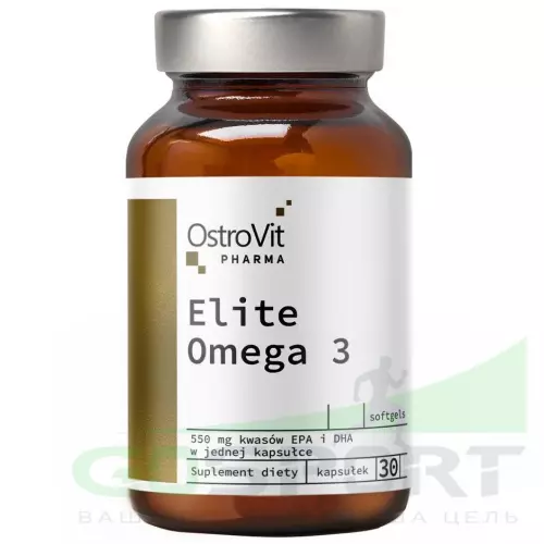 Омена-3 OstroVit Elite Omega-3 30  гелевых капсул