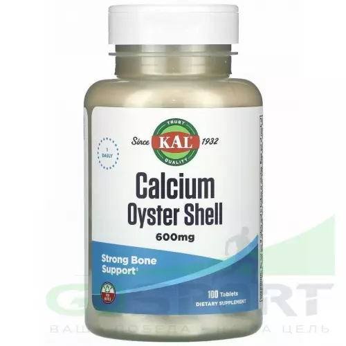  KAL Calcium Oyster Shell 600 mg 100 таблеток