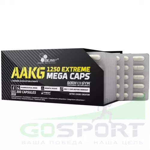 ААКГ OLIMP AAKG 1250 EXTREME MEGA CAPS 300 капсул