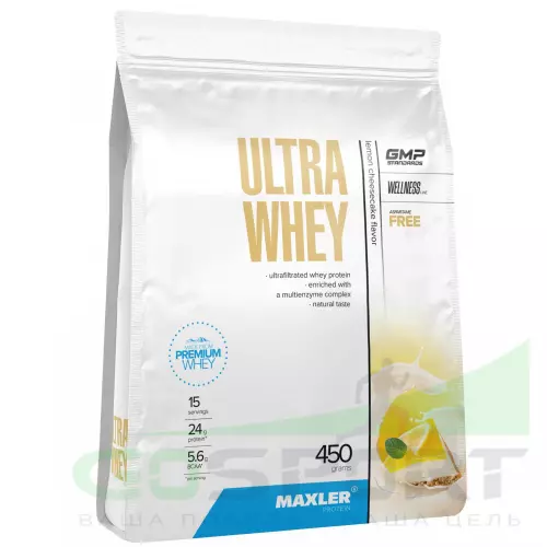  MAXLER Ultra Whey 450 г, Лимонный Чизкейк