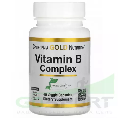  California Gold Nutrition Vitamin B Complex 60 капсул