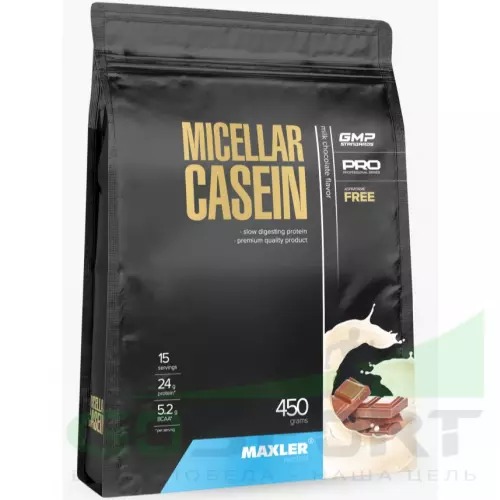 Казеиновый протеин MAXLER Micellar Casein 450 г, Молочный шоколад